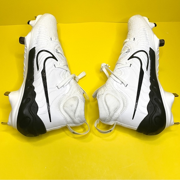 Nike Alpha Huarache NXT Men's Baseball Cleats DJ6517-101 White Blue Tint - Picture 6 of 7
